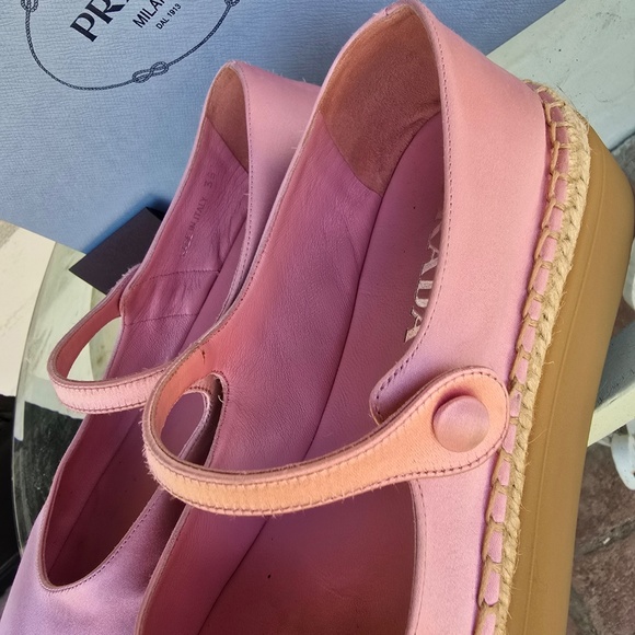 PRADA" "Satin Ballet  buckle strap Wedge0 - Picture 11 of 11